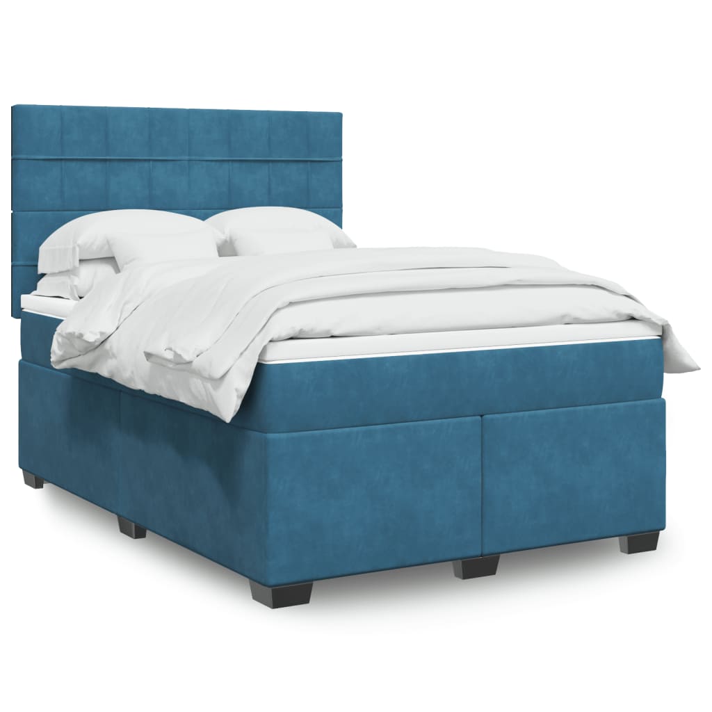 Box Spring Bed With Mattress Small Double Velvet