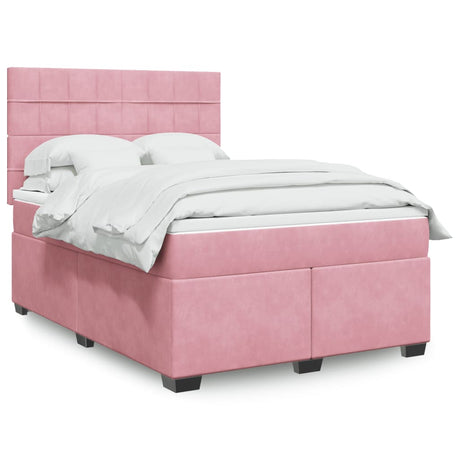 Box Spring Bed With Mattress Small Double Velvet