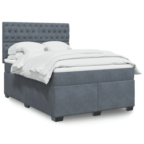 Box Spring Bed With Mattress Small Double Velvet