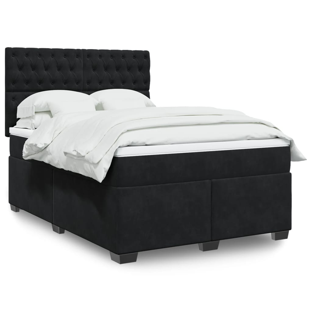 Box Spring Bed With Mattress Small Double Velvet
