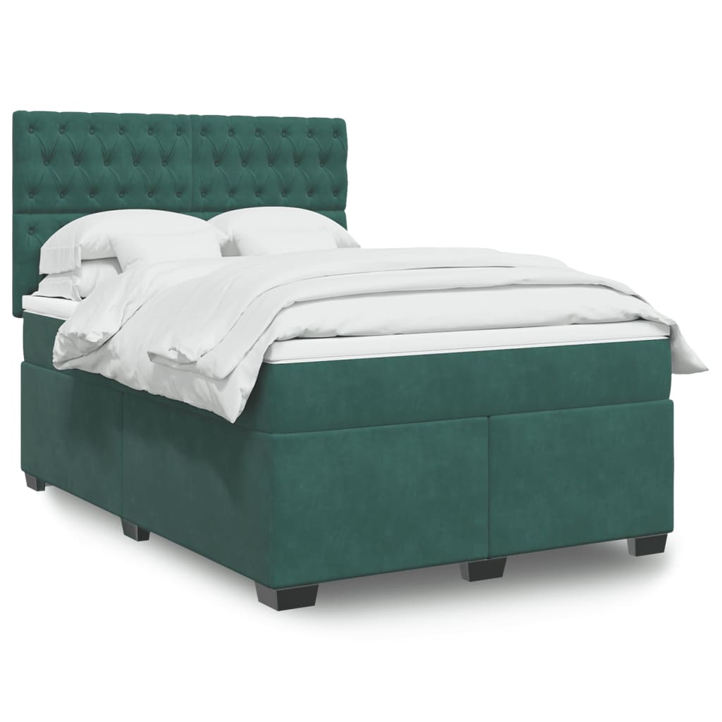 Box Spring Bed With Mattress Small Double Velvet