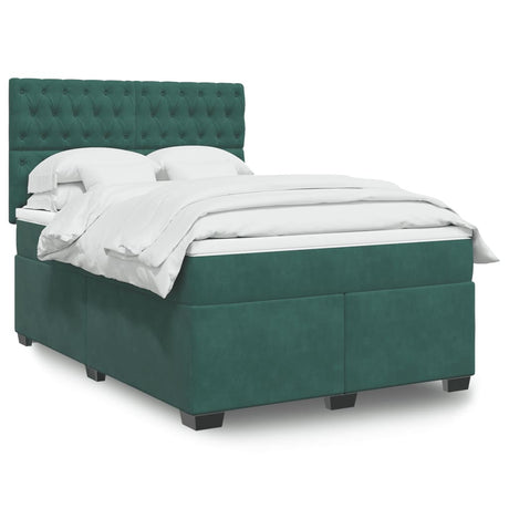 Box Spring Bed With Mattress Small Double Velvet