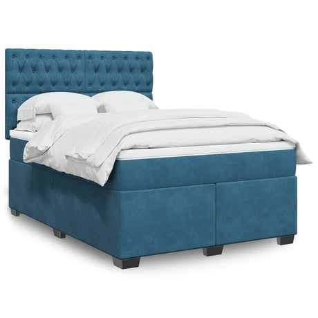 Box Spring Bed With Mattress Small Double Velvet