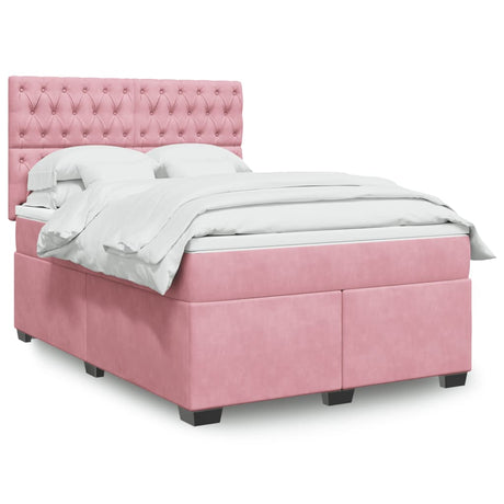 Box Spring Bed With Mattress Small Double Velvet