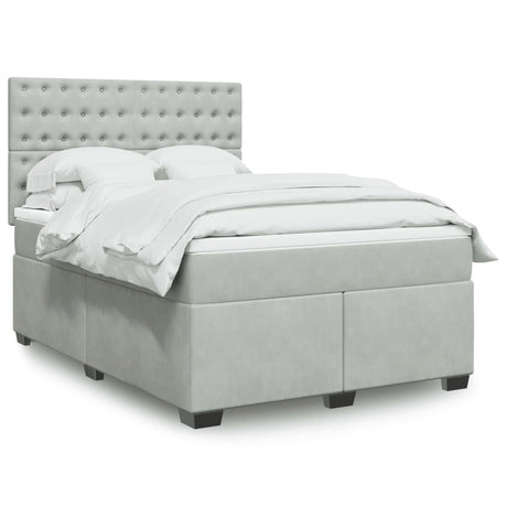 Box Spring Bed With Mattress Small Double Velvet