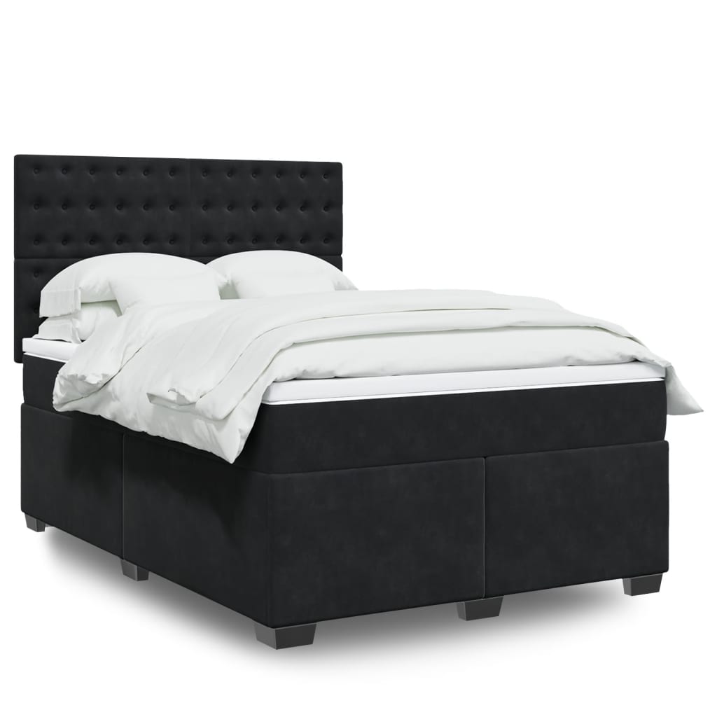 Box Spring Bed With Mattress Small Double Velvet