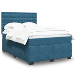 Box Spring Bed With Mattress Small Double Velvet