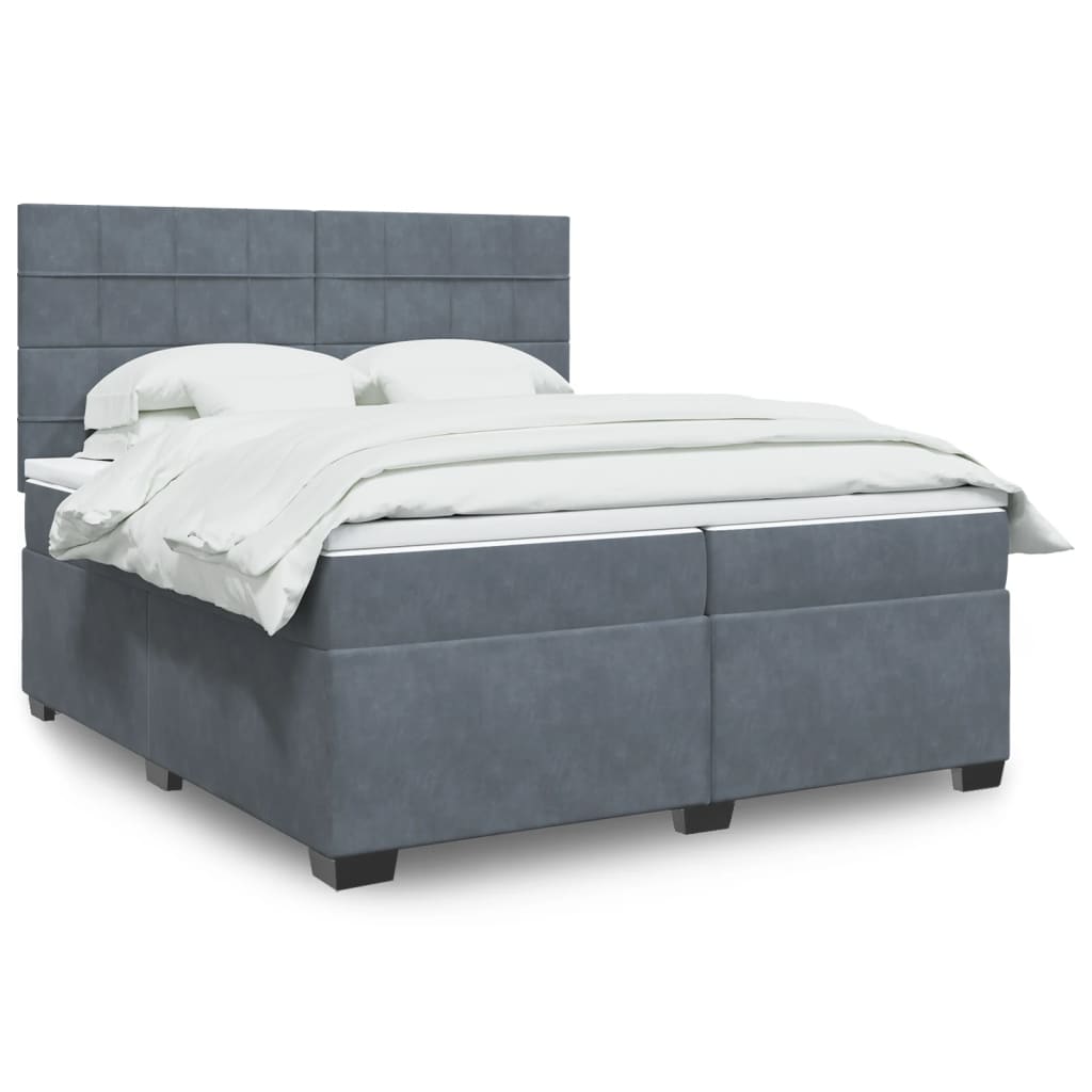 Box Spring Bed With Mattress Small Double Velvet