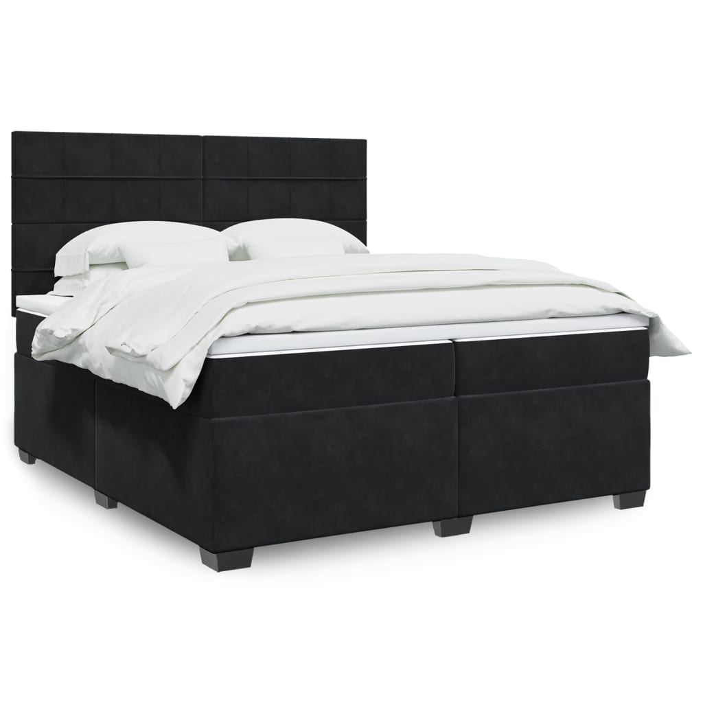 Box Spring Bed With Mattress Small Double Velvet