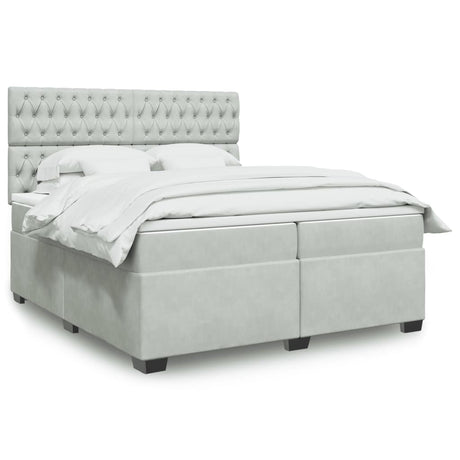 Box Spring Bed With Mattress Small Double Velvet