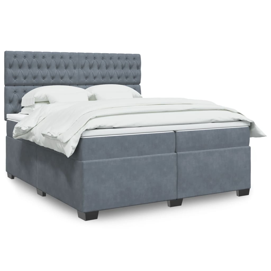 Box Spring Bed With Mattress Small Double Velvet