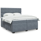 Box Spring Bed With Mattress Small Double Velvet