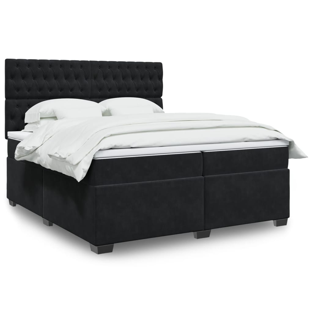 Box Spring Bed With Mattress Small Double Velvet