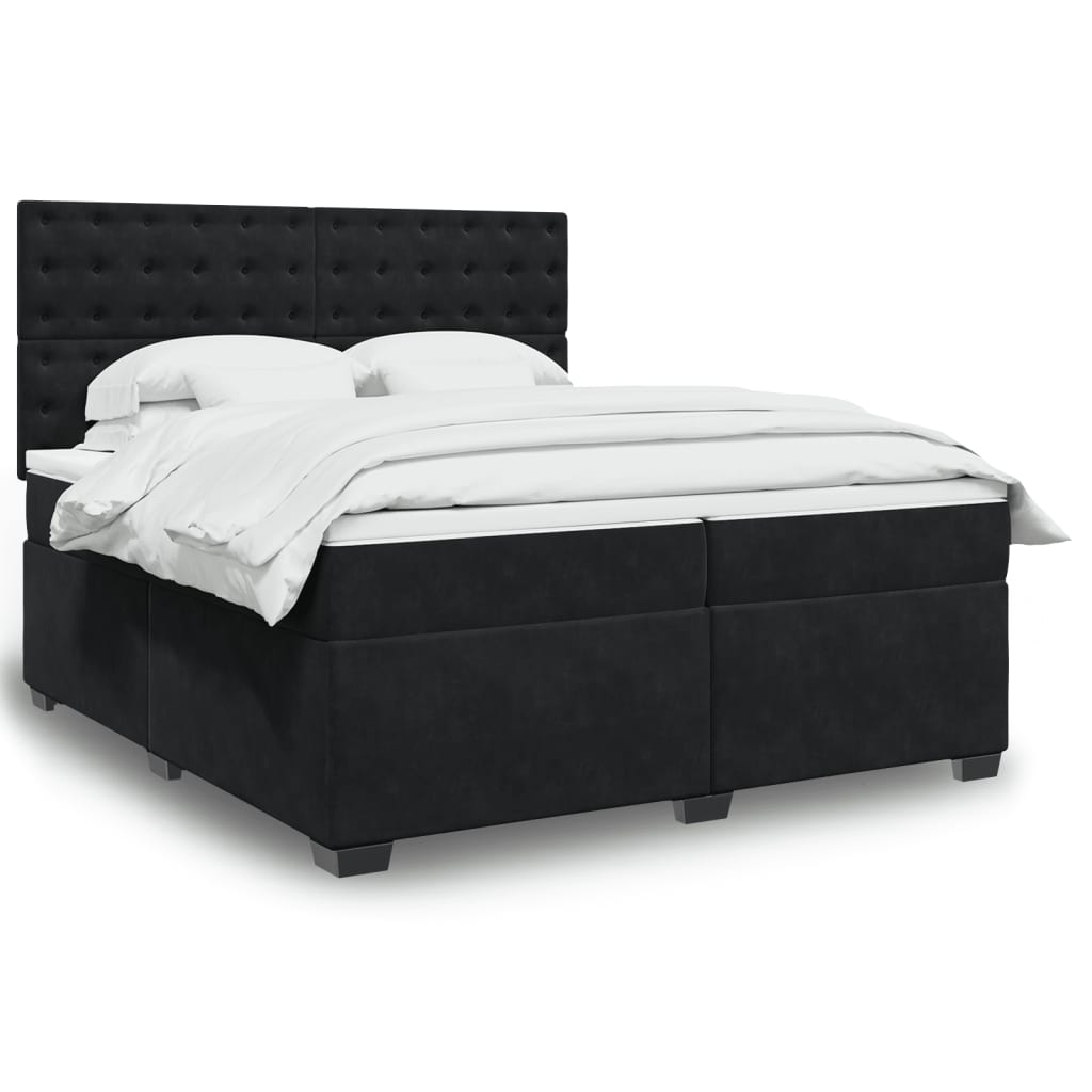 Box Spring Bed With Mattress Small Double Velvet