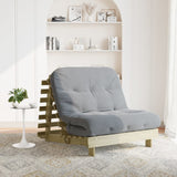 Futon Sofa Bed With Mattress Solid Wood Pine