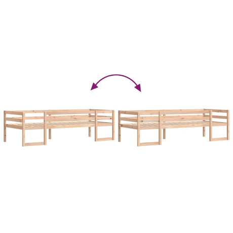 Kids' Bed Frame Without Mattress Small Single Solid Wood Pine