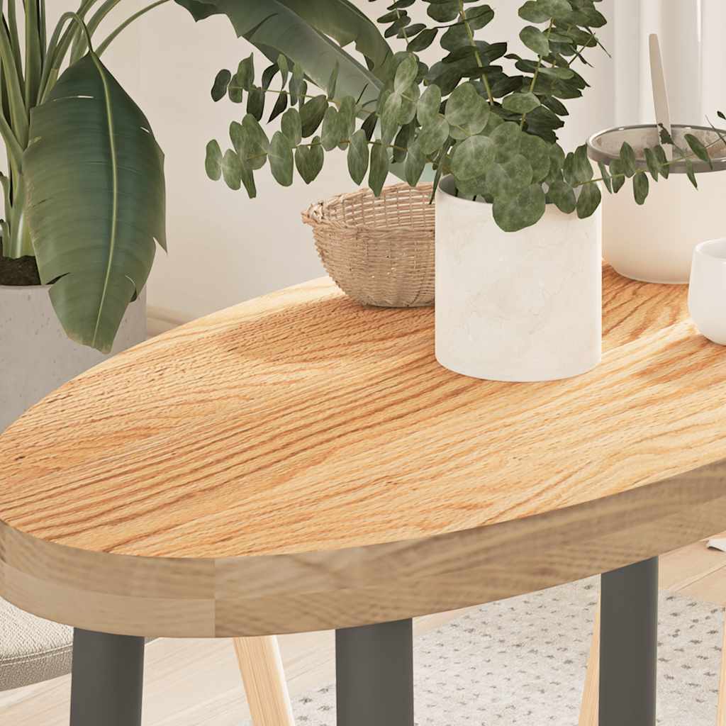 Table Top Solid Wood Oak Oval