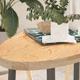 Table Top Solid Wood Oak Oval