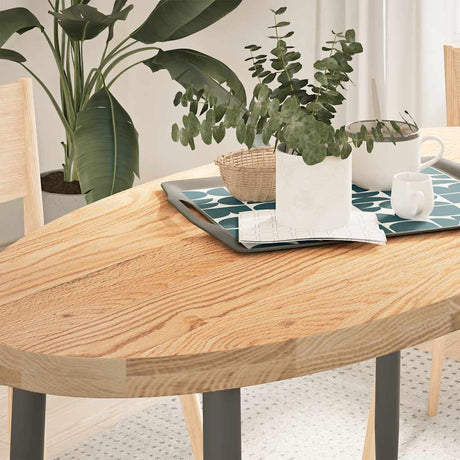 Table Top Solid Wood Oak Oval