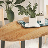 Table Top Solid Wood Oak Oval