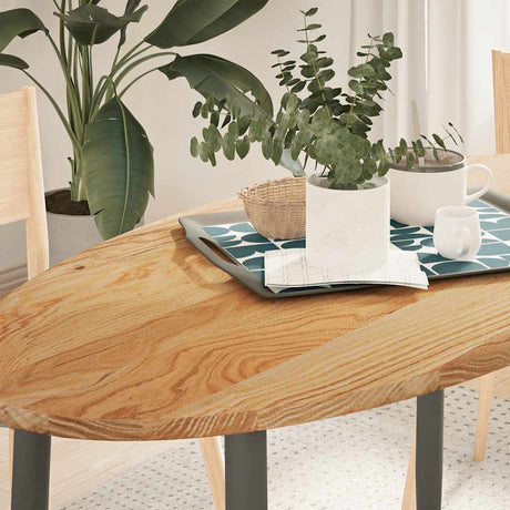 Table Top Solid Wood Oak Oval