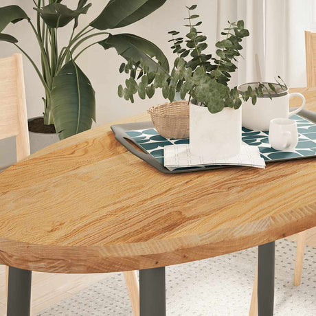 Table Top Solid Wood Oak Oval