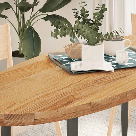 Table Top Solid Wood Oak Oval