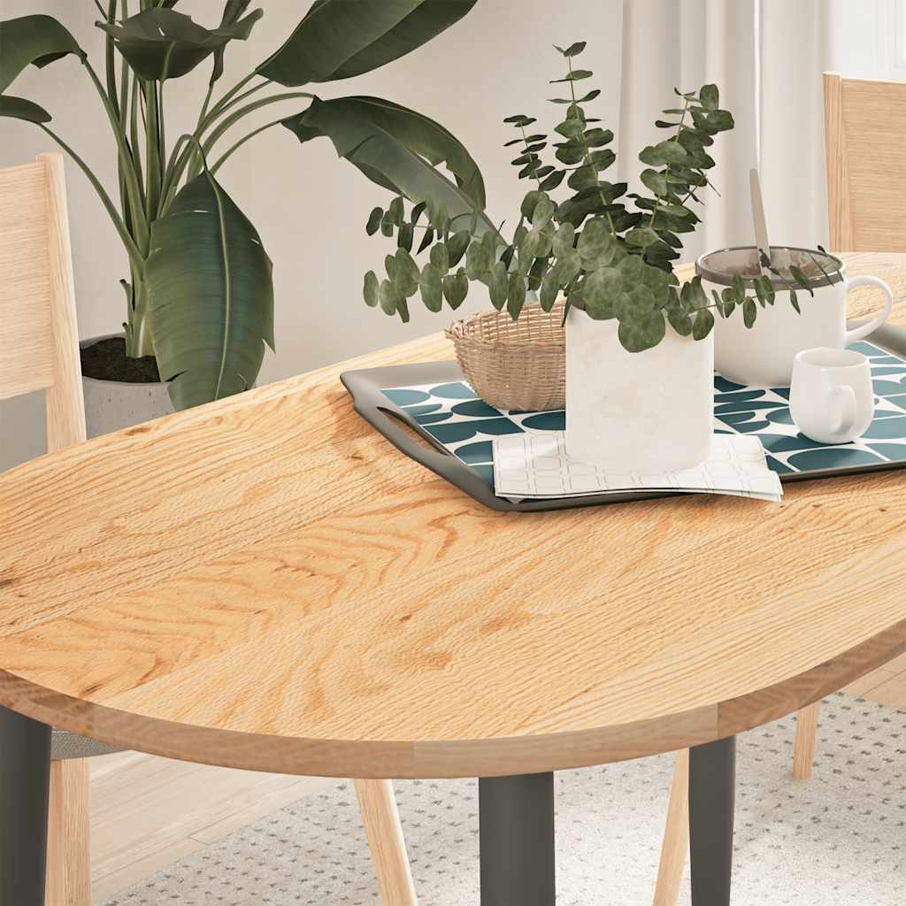 Table Top Solid Wood Oak Oval