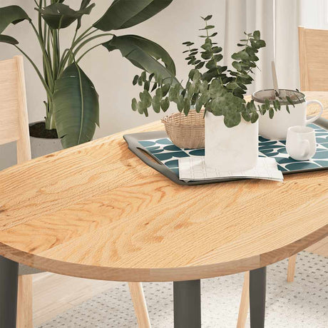 Table Top Solid Wood Oak Oval