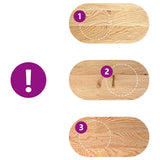 Table Top Solid Wood Oak Oval