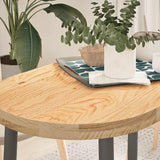 Table Top Solid Wood Oak Oval