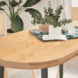 Table Top Solid Wood Oak Oval