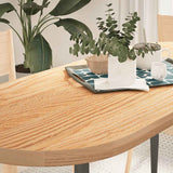 Table Top Solid Wood Oak Oval