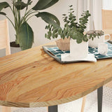 Table Top Solid Wood Oak Oval