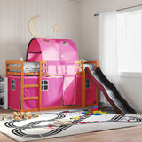 Bunk Bed Without Mattress With Slide And Curtains Blue