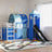 Bunk Bed Without Mattress With Slide And Curtains Blue