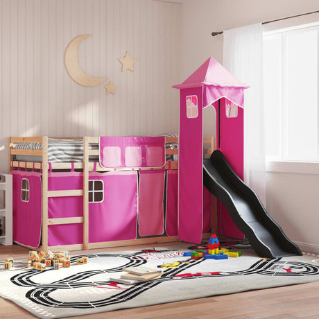Bunk Bed Without Mattress With Slide And Curtains Blue