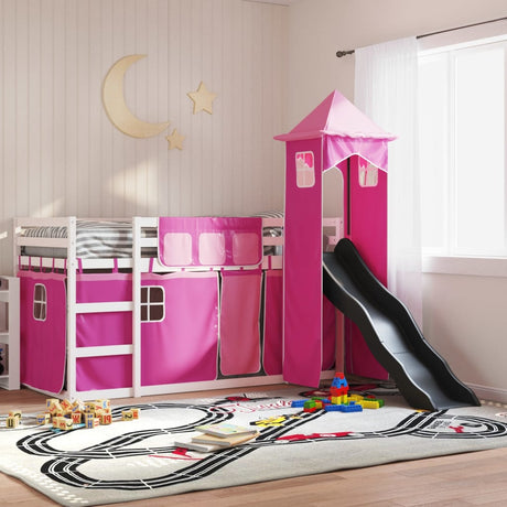 Bunk Bed Without Mattress With Slide And Curtains Blue
