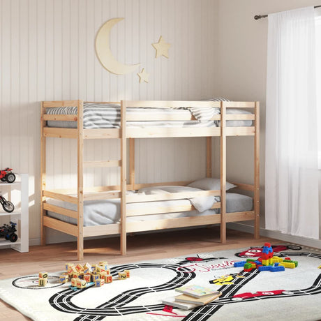 Bunk Bed Without Mattress Single Solid Wood Pine