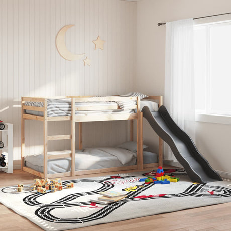 Bunk Bed With Slide&Ladder Without Mattress Small Single