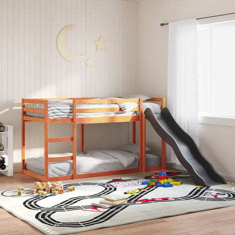 Bunk Bed With Slide&Ladder Without Mattress Small Single