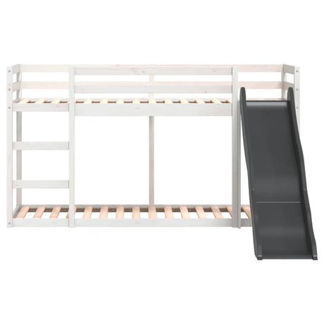 Bunk Bed With Slide&Ladder Without Mattress Small Single