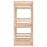 Triple Bunk Bed Without Mattress Solid Wood Pine