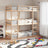 Triple Bunk Bed Without Mattress Solid Wood Pine