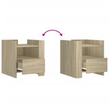 Bedside Cabinet 45X50X50 Cm Engineered Wood
