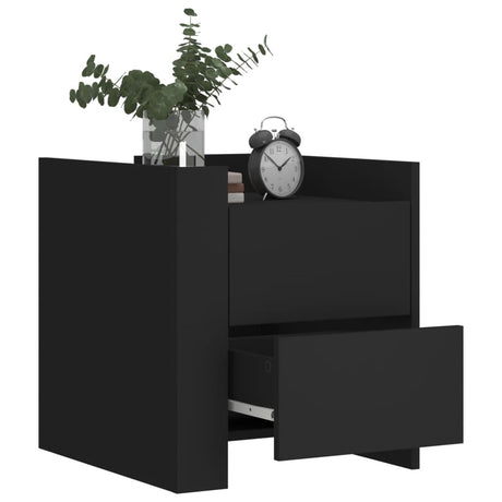 Bedside Cabinet 45X50X50 Cm Engineered Wood