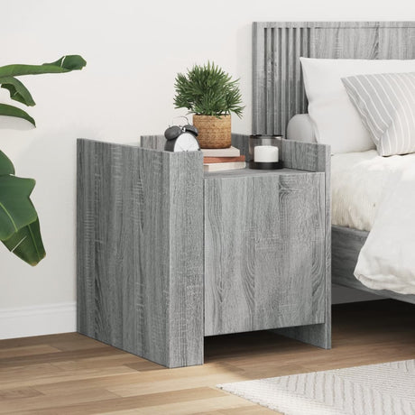 Bedside Cabinet 45X50X50 Cm Engineered Wood