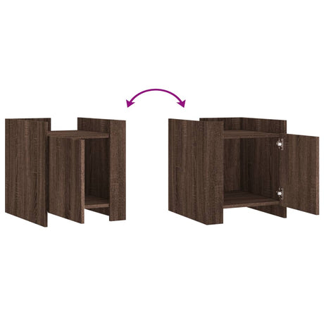 Bedside Cabinet 45X50X50 Cm Engineered Wood