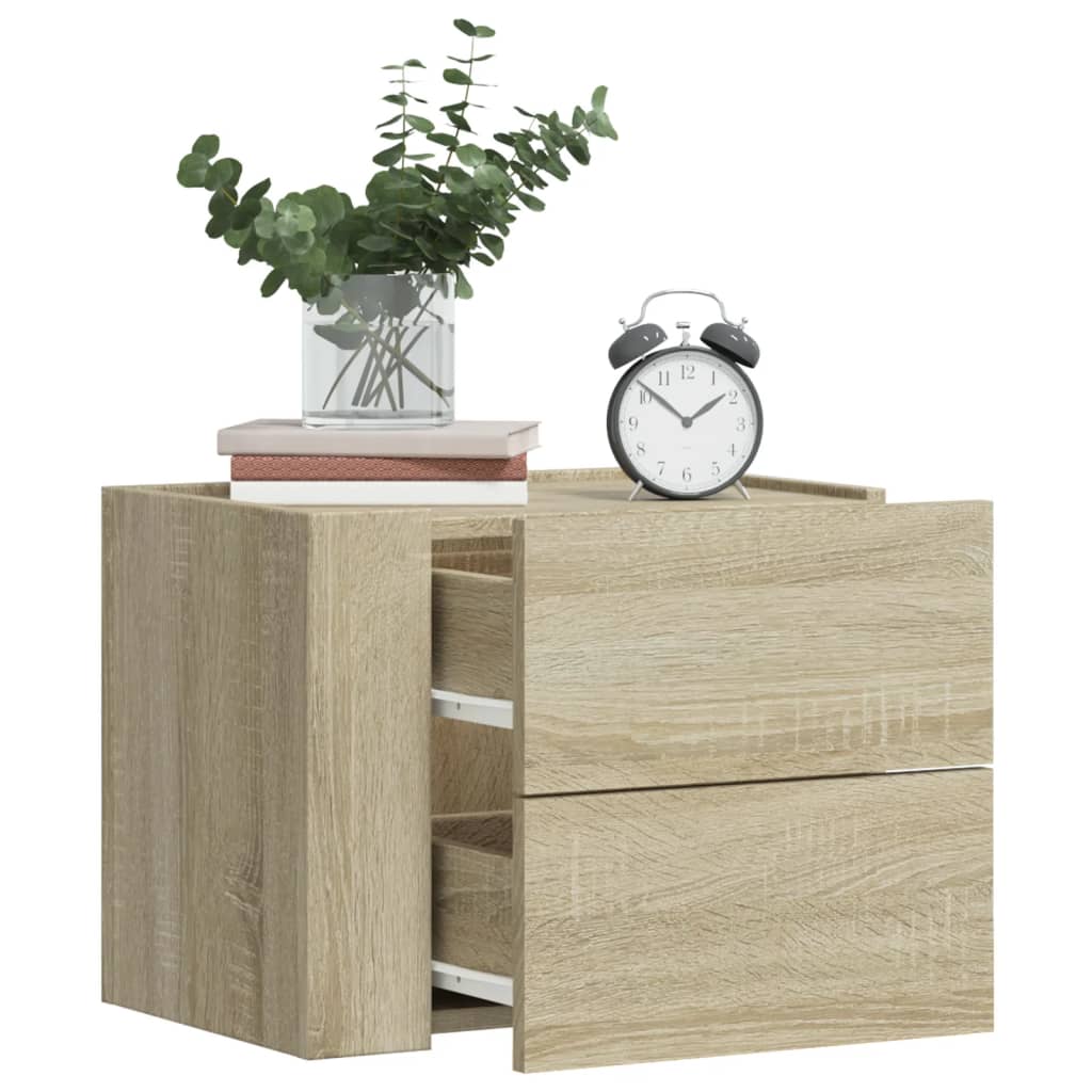 Wall-Mounted Bedside Cabinets 2 Pcs 45X30X35 Cm