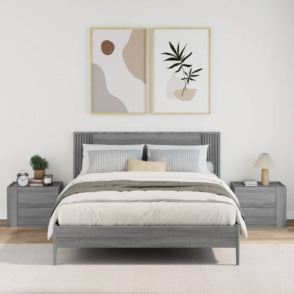 Wall-Mounted Bedside Cabinets 2 Pcs 45X30X35 Cm